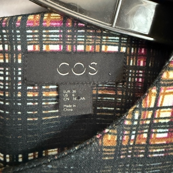 COS Check Patterned Shift Dress - Picture 2 of 4